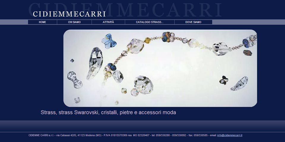 immagine dell'home page del sito internet CDiemme Carri