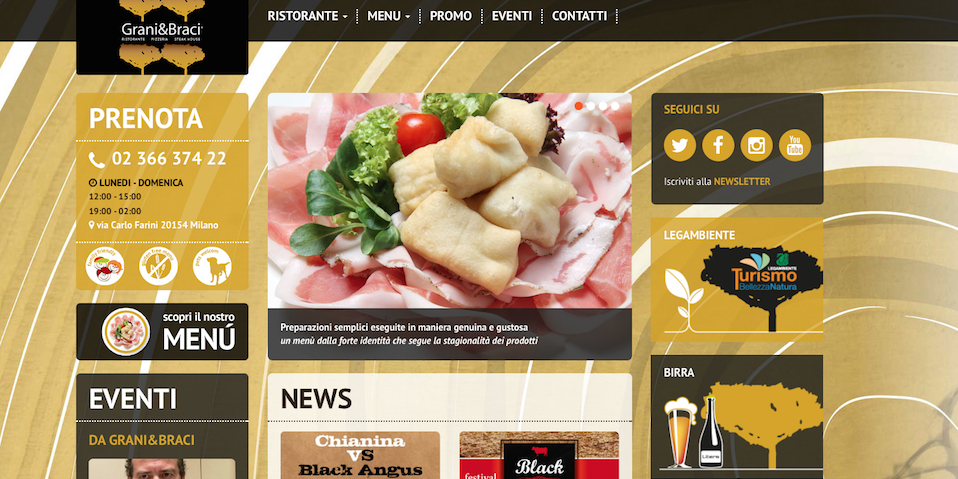 Immagine home page web design Cinema Eden
