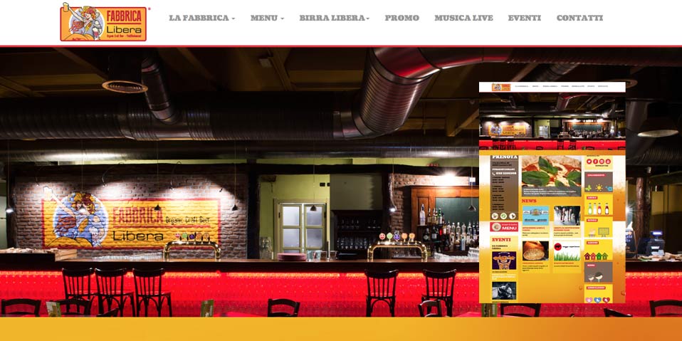 Immagine home page sito internet birra libera