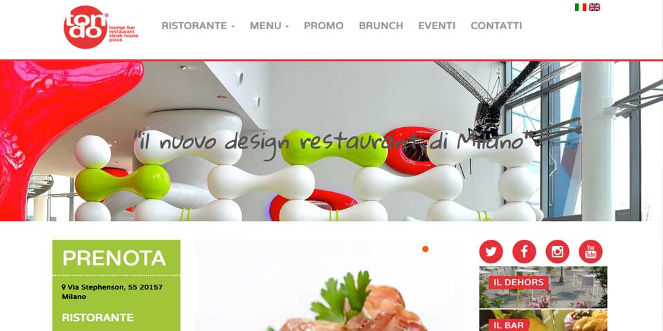 Immagine home page web design Cinema Eden