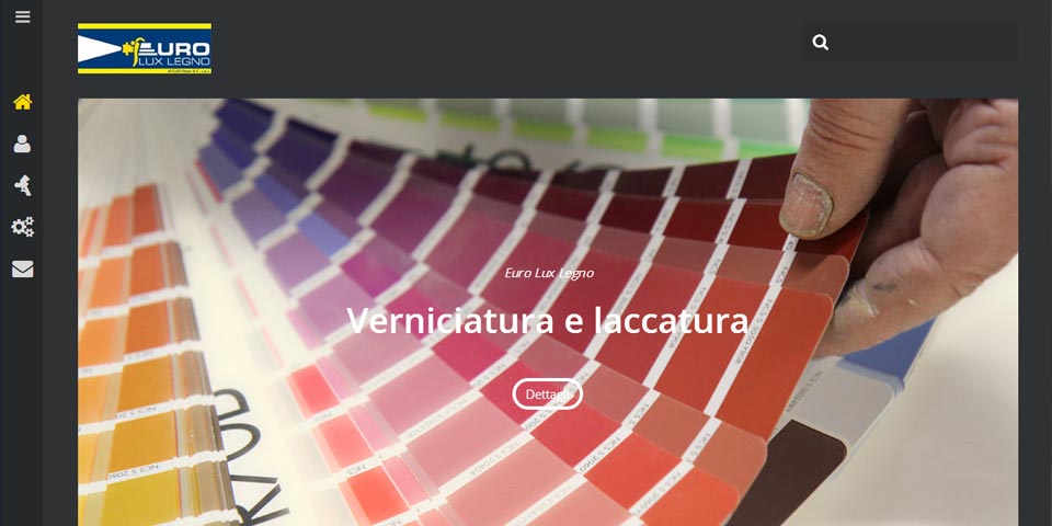 immagine dell'home page del sito Euro Lux Legno